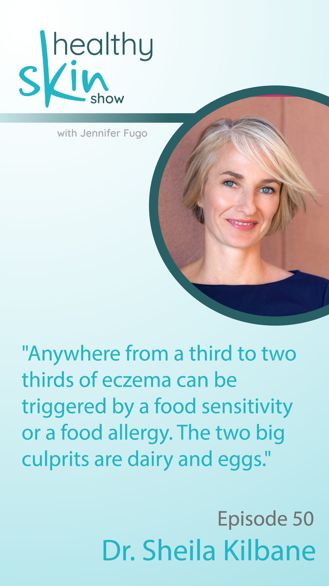 "Anywhere from a third to two thirds of eczema can be triggered by a food sensitivity or a food allergy. The two big culprits are dairy and eggs."