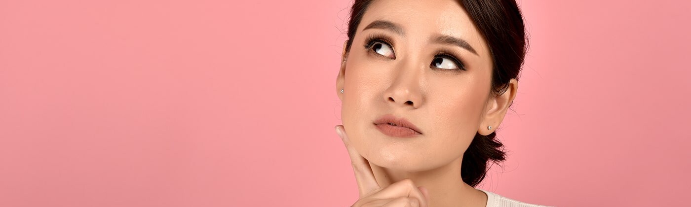 Woman thinking about Eczema Herpeticum