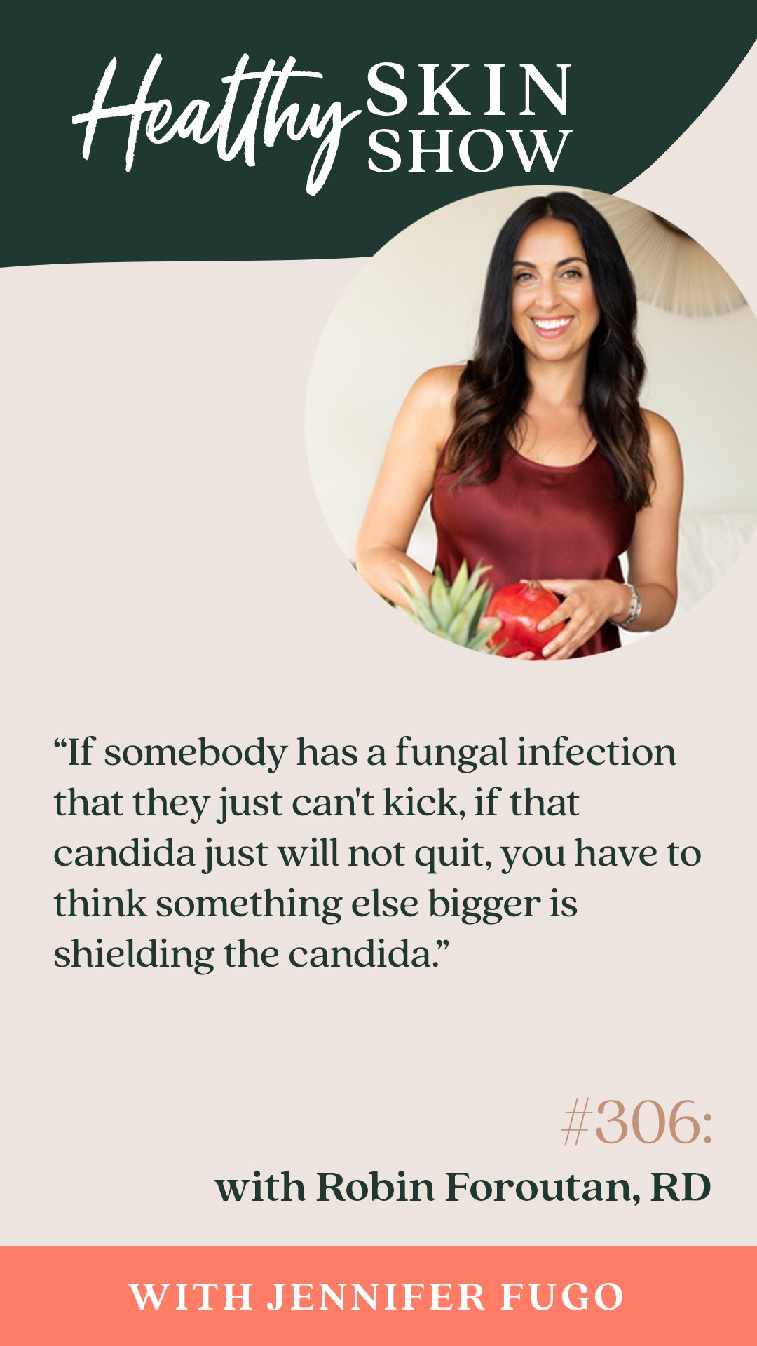 "If somebody has a fungal infection that they just can't kick, if that candida just will not quit, you have to think something else bigger is shielding the candida."