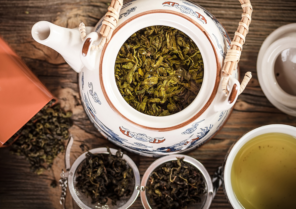 tea, with lots of oxalates