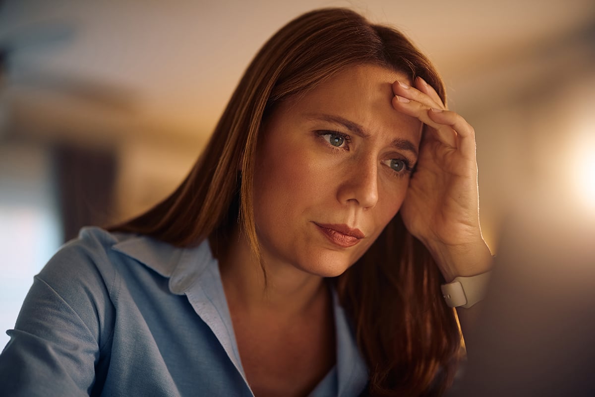 woman frustrated why skin rash treatments aren't working for her