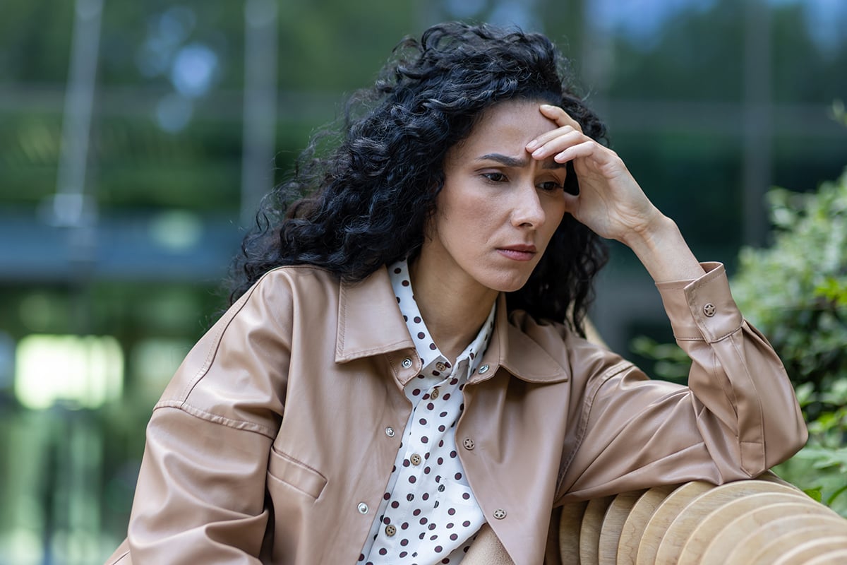 woman feeling stuck making no progress with her skin rash