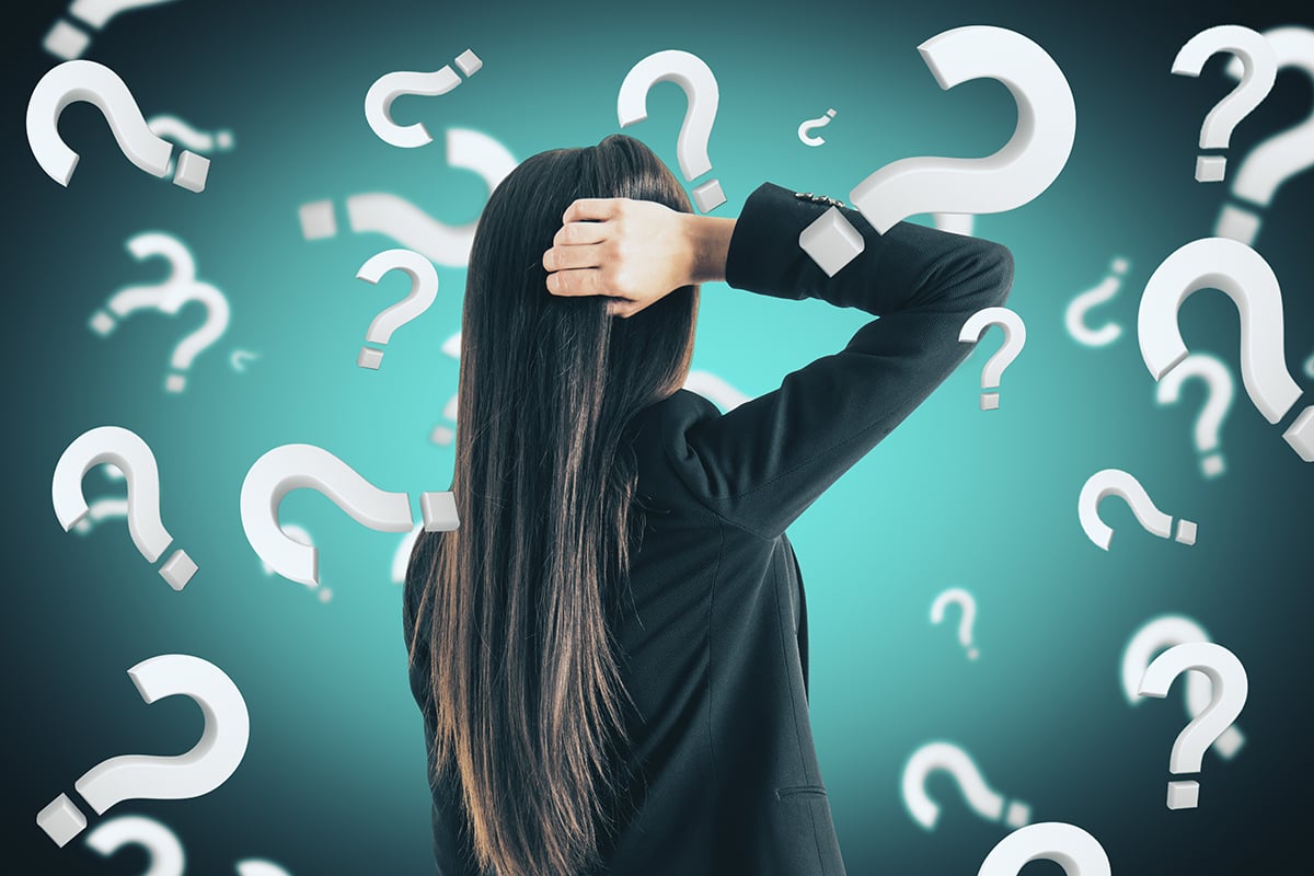 woman asking questions